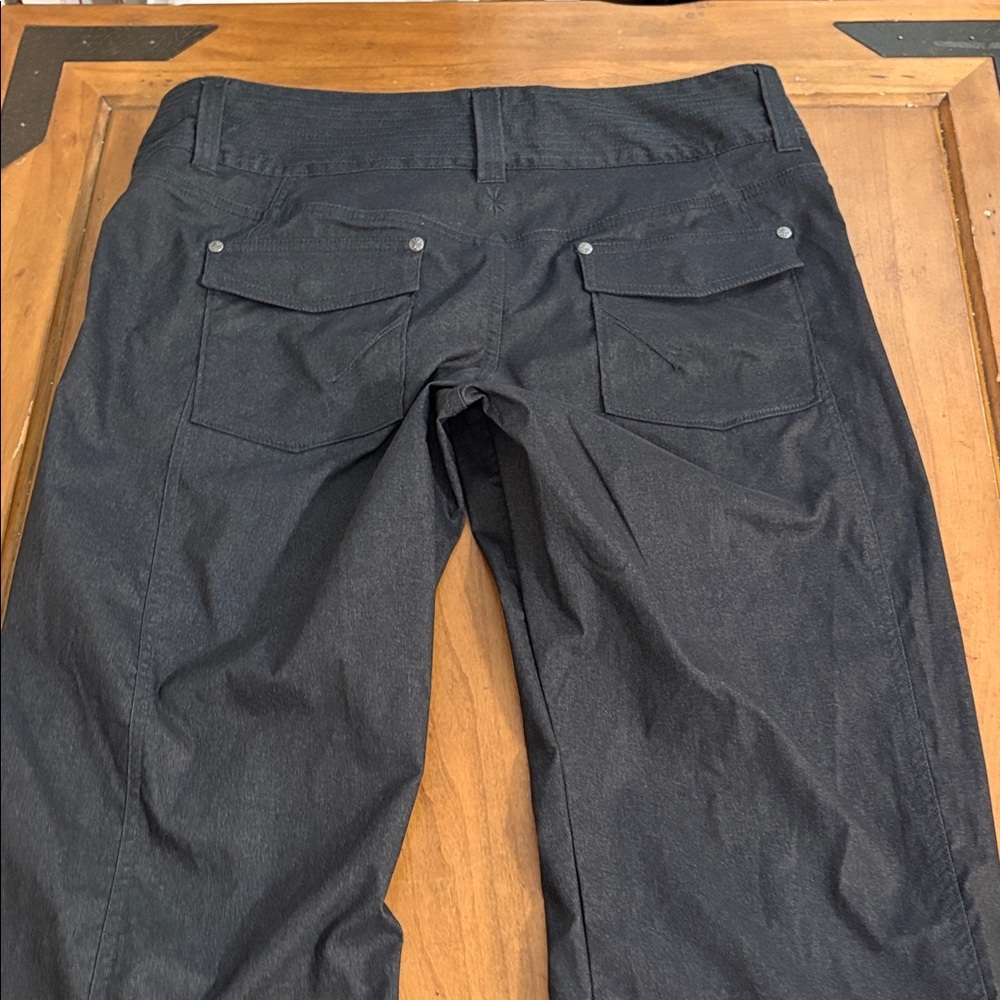 Athleta Nylon Blend Dark Gray Pants Size 12 - Picture 11 of 16